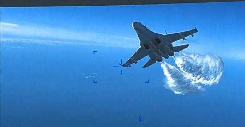 الولايات المتحدة تنشر مقطع فيديو لطائرة بدون طيار تحطمت فوق البحر الأسود