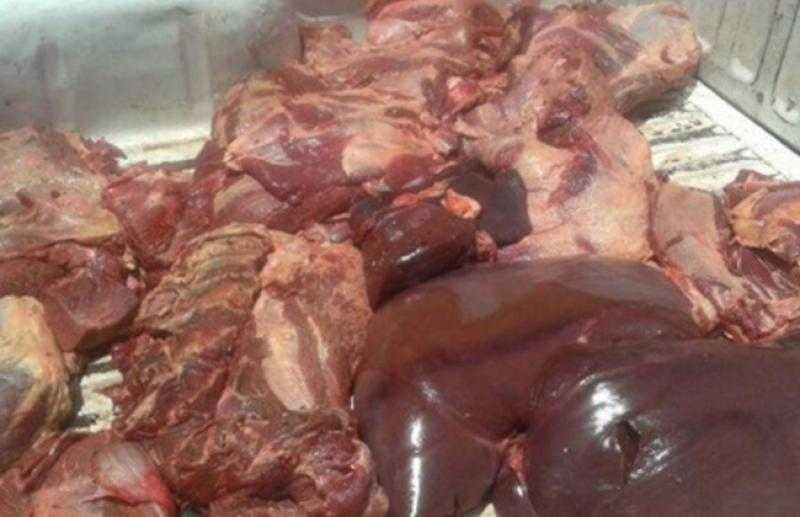 ضبط 1700 كيلو كبدة فاسدة في كفر الدوار