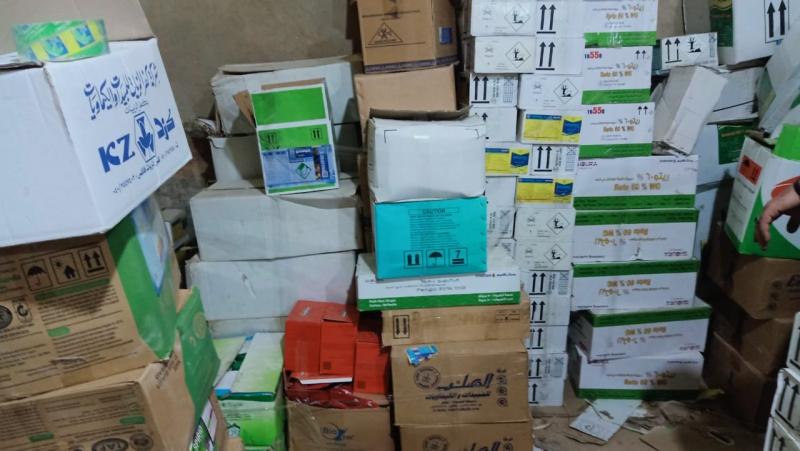 ضبط 600 عبوة مبيدات زراعية منتهية الصلاحية فى محافظة البحيرة