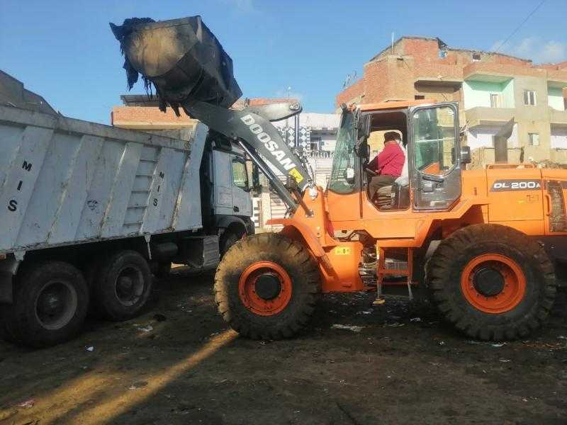 إزالة 1199 طن قمامة ومخلفات من مراكز وأحياء الغربية