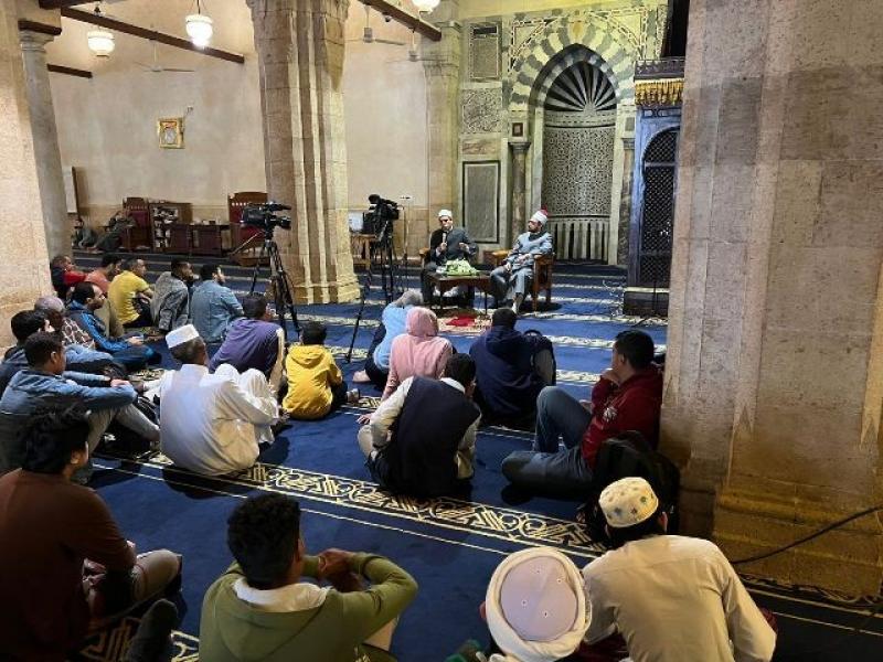 واعظ بالجامع الأزهر: الشريعة جاءت بكف اللسان عن المحرمات في كل وقت |صور
