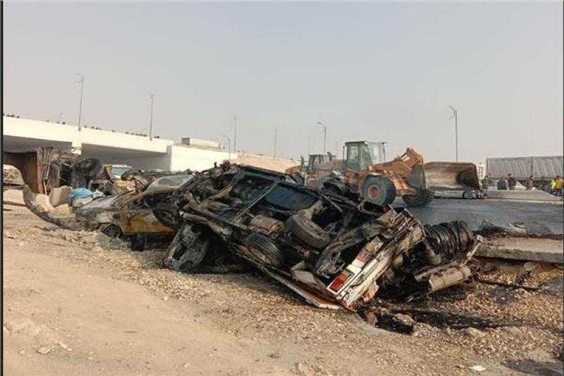 بدء التحقيق مع سائقو السيارات المتسببة في حادث بلبيس بالشرقية