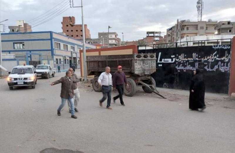 حملة لرفع الإشغالات من شوارع وأحياء السنبلاوين في الدقهلية