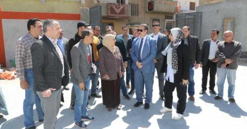 محافظ المنوفية يتفقد أعمال التطوير بمساكن التعاونيات وتصورات إقامة المتنزهات