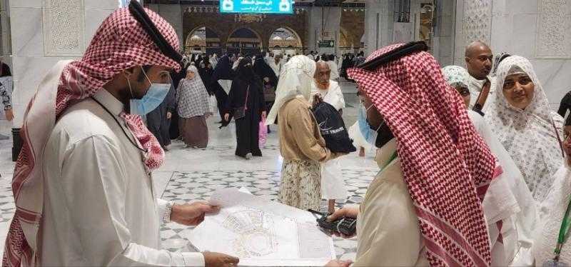 رئاسة شئون الحرمين تقدم خدمات الإرشاد المكاني لأكثر من 10 آلاف مستفيد