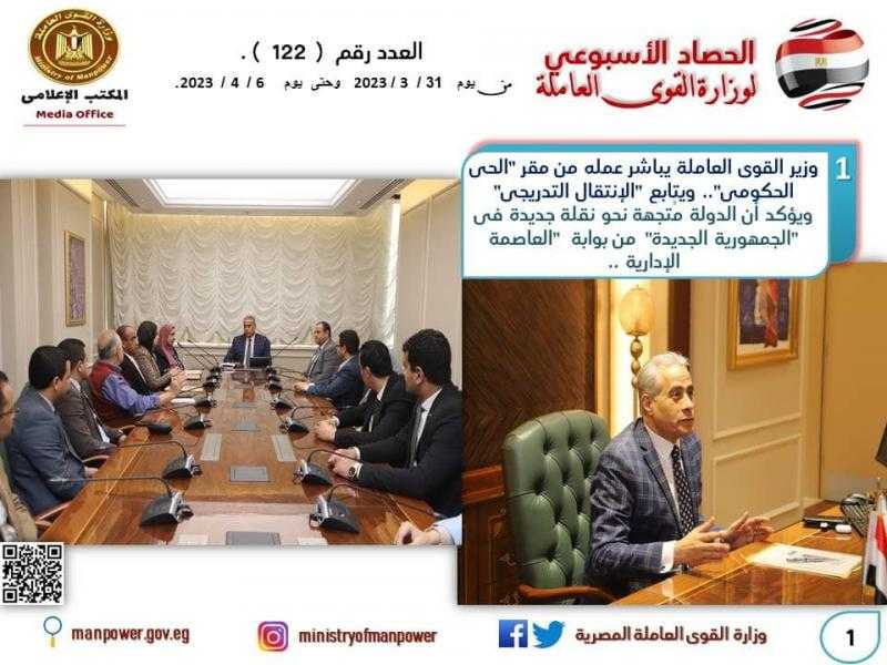 بروتوكول دعم ”التحول الرقمي”.. وعودة مستحقات عمالة مصرية.. إنفوجراف ”القوى العاملة” في أسبوع