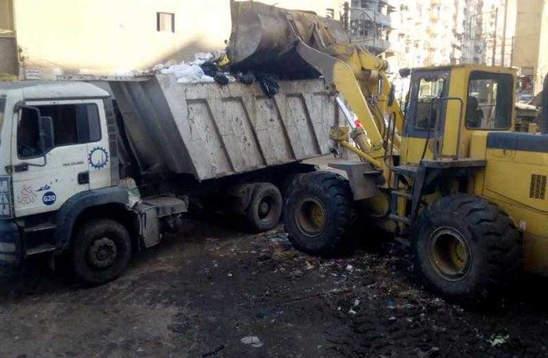 التخلص من 1244 طن قمامة ومخلفات في محافظة الغربية