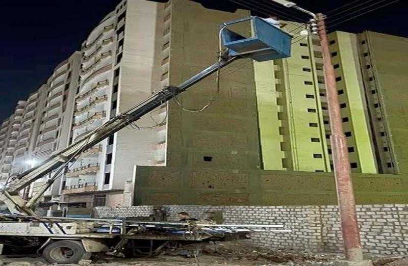 حي غرب سوهاج يتابع أعمال ترشيد استهلاك الكهرباء