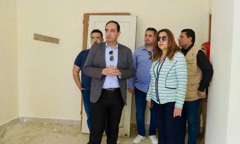 وزيرة التضامن تتابع أعمال إنشاء أول مركز متكامل لعلاج وتأهيل مرضى الإدمان بدمياط