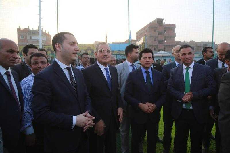 محافظ كفر الشيخ ووزير الشباب والرياضة يفتتحان ملعب الخادمية السباعي