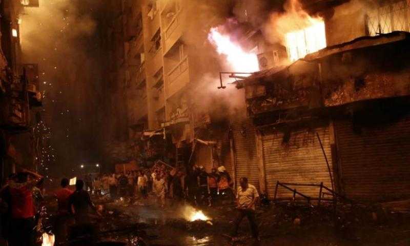 مصرع طفلة من المصابين في حريق عقار كرداسة وحصيلة الضحايا تصل لـ8 أشخاص