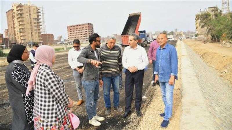 محافظ الغربية يتفقد رصف المرحلة الثانية من كورنيش المحلة