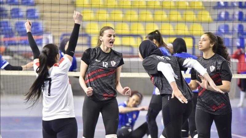 ”سيدات طائرة الزمالك ” يهزم الأهلي في نهائي الدوري