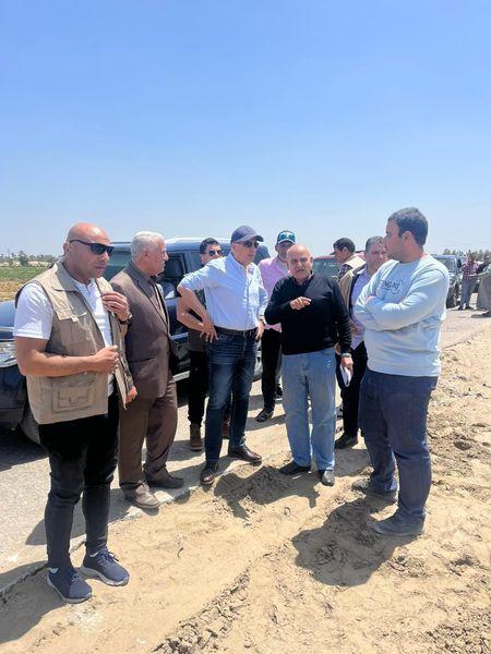 وزير الري يتفقد منطقة قلابشو وزيان بالدقهلية