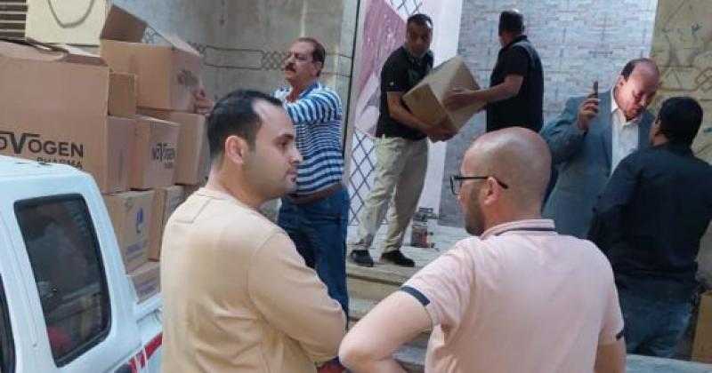 ضبط 10650 عبوة مكملات غذائية مهربة من الجمارك وغير صالحة للاستهلاك الآدمي بطنطا