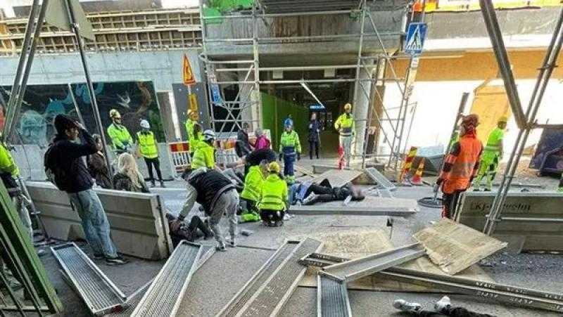 إصابة 24 شخصا في انهيار جسر بفنلندا