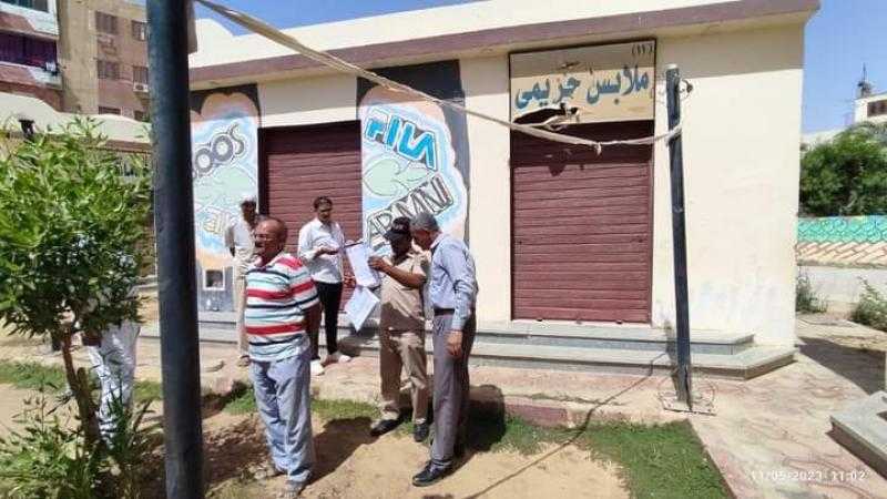 سحب 12 محلا تجاريا و11 وحدة سكنية غير مستغلة بواحة الخارجة بالوادي الجديد