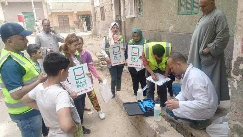 مياه الشرب بالجيزة تنظم قافلة مائية بقرية البرمبل بمركز أطفيح