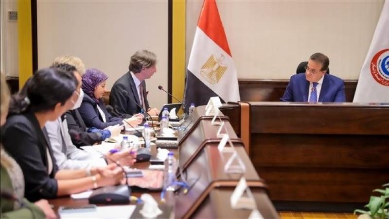 وزير الصحة يبحث مع الممثل لبرنامج الأمم المتحدة الإنمائي بمصر أليات التعاون في القطاع الصحي