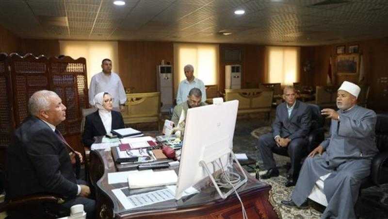 الزملوط يبحث إجراءات افتتاح فرع جامعة الأزهر بالوادي الجديد
