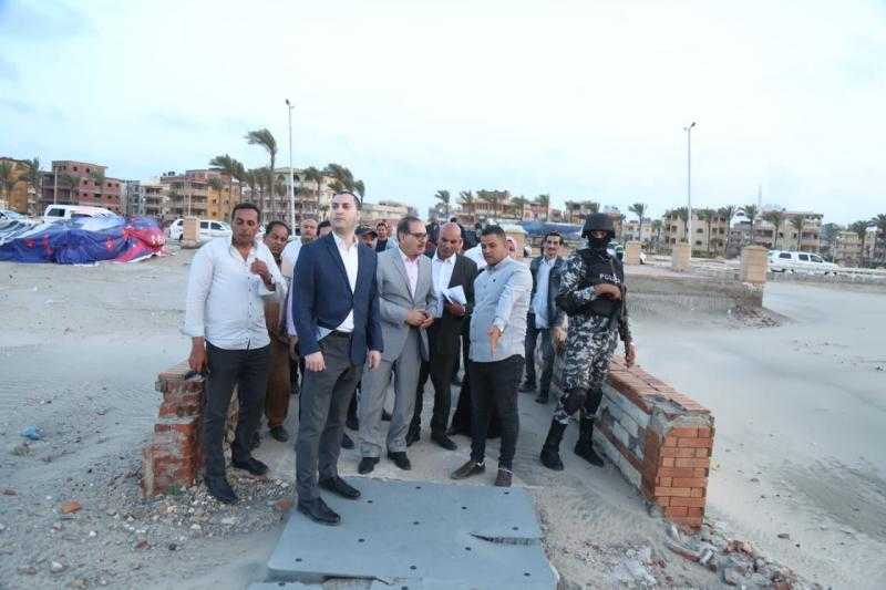 محافظ كفر الشيخ يتفقد أعمال تطوير مصيف بلطيم استعدادا للموسم الجديد ..صور