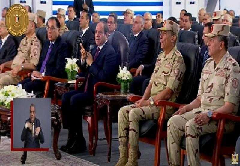 الرئيس السيسي: المشروعات التي تفتتحها الدولة متاحة للمستثمرين المصريين والأجانب