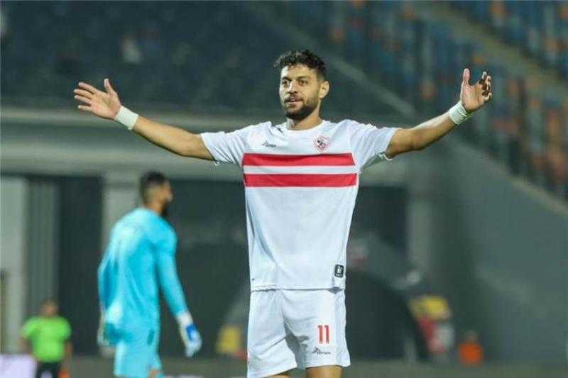 مصطفى شلبي يحصد جائزة أفضل لاعب في مباراة الزمالك والطلائع