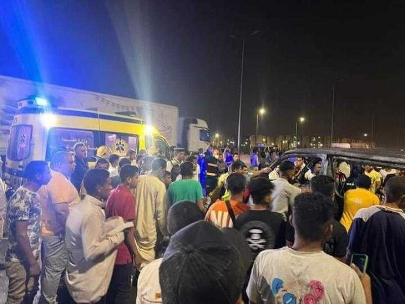 النيابة العامة تأمر بحبس السائق المتسبب في حريق اتوبيس على الطريق الأوسطي بأكتوبر