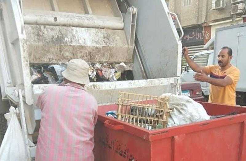 تحميل 40 طن قمامة ورفع كفاءة النظافة بشربين