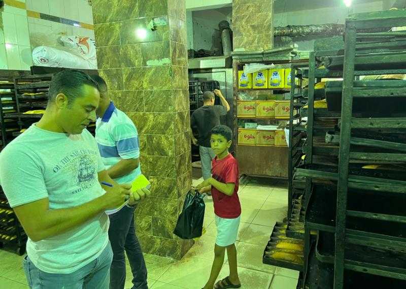 تحرير 6 محاضر لمخابز تنتج خبزًا ناقص الوزن في رشيد بالبحيرة