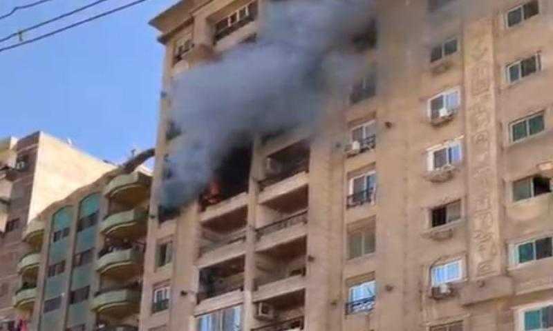 إصابة 11 شخصا في حريق ببرج سكني بالفيوم