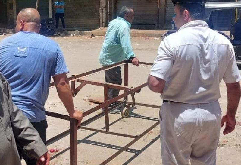 حملة لإزالة الإشغالات بالشوارع والميادين بسمالوط