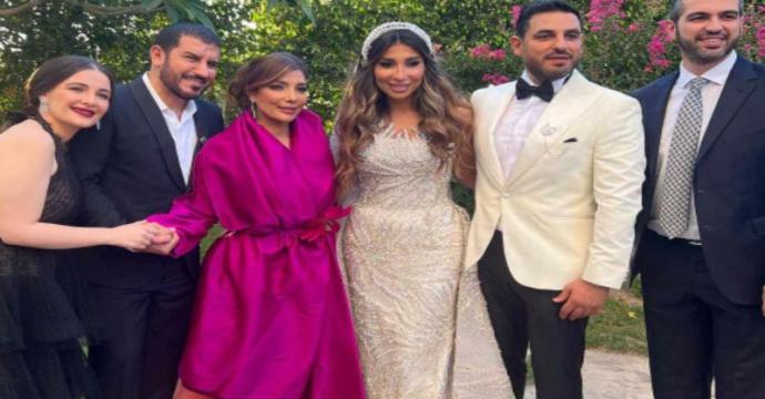 أصالة تحتفل بزفاف شقيقها في أجواء عائلية