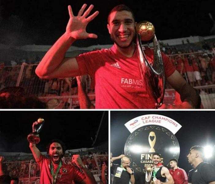 الأهلي يحتفل بتجديد عقود الشحات وياسر وربيعة