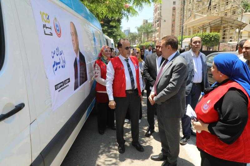 محافظ المنوفية يدشن المبادرة الرئاسية 100 يوم صحة للكشف والعلاج بالمجان.. صور