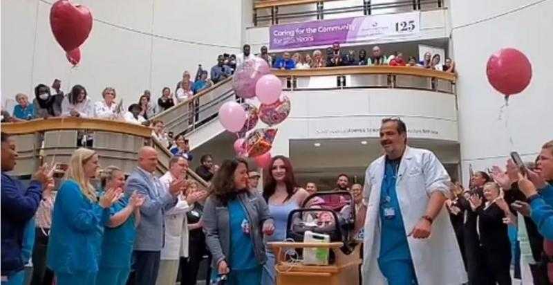 نجاة طفلة من الموت بأعجوبة.. وزنها كان 350 جراما عند ولادتها