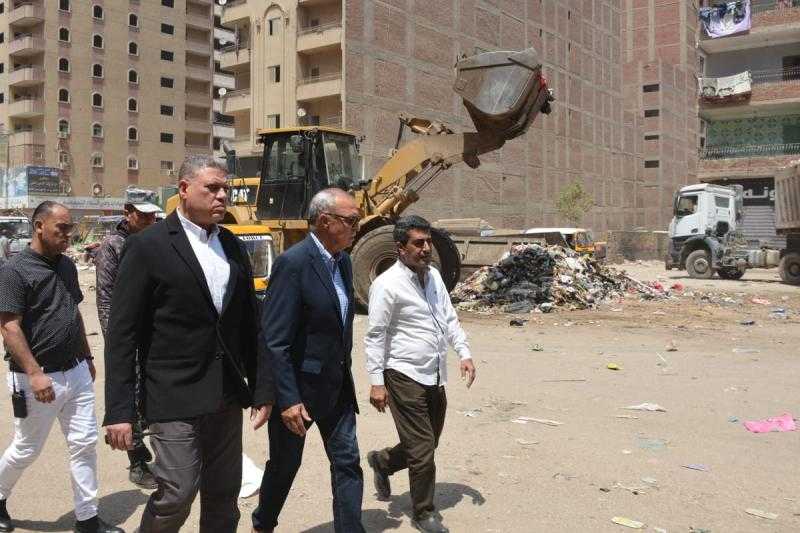 محافظ القليوبية يتابع أعمال النظافة والإشغالات بشبرا الخيمة والخصوص| صور