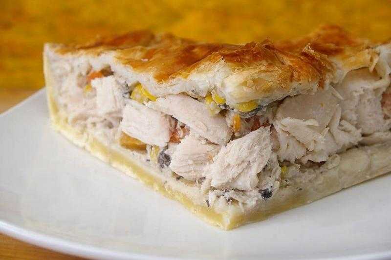 صينية دجاج بالبف باسترى