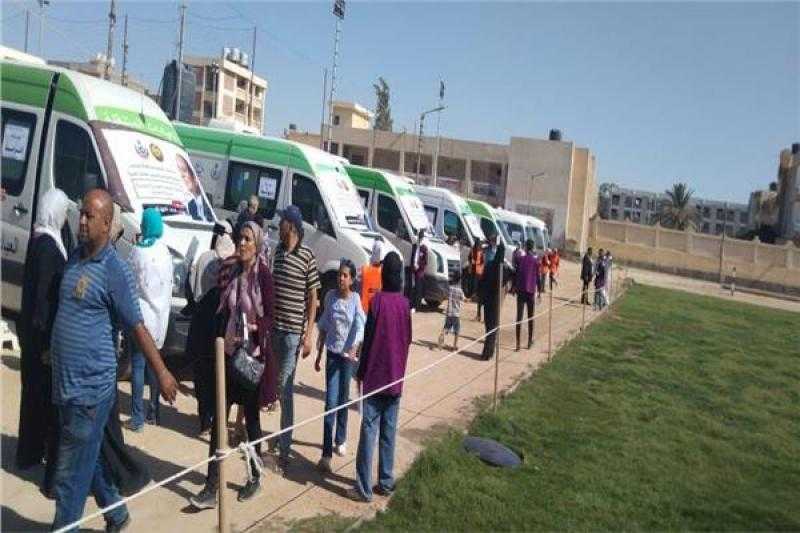 الصحة: قافلة شمال سيناء تستقبل 2516 مواطنا وتجري 116 عملية خلال 3 أيام