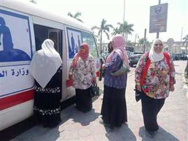 الصحة: فحص 2516 مواطنا من خلال القافلة الطبية بمركز شباب مدينة العريش
