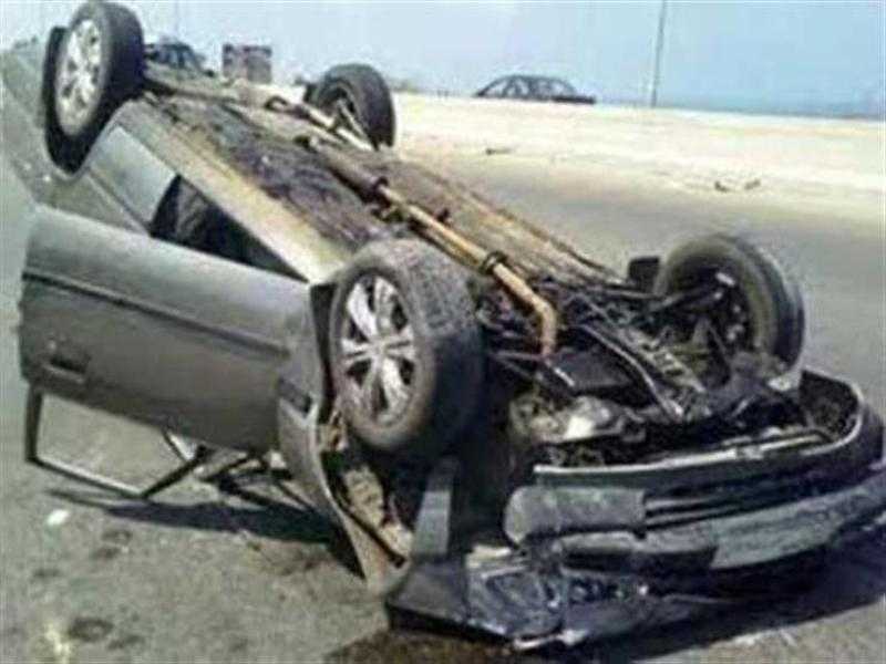 إصابة 3 أشخاص في حادث انقلاب سيارة ملاكي بالإسماعيلية