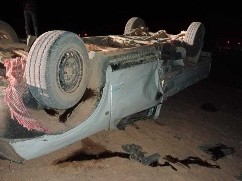 الاستعلام عن الحالة الصحية لـ3 أشخاص أصيبوا في حادث انقلاب سيارة بأطفيح
