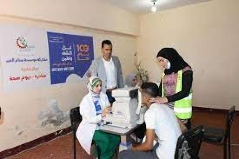 إقبال كبير من المواطنين على قوافل 100 يوم صحة في الفيوم