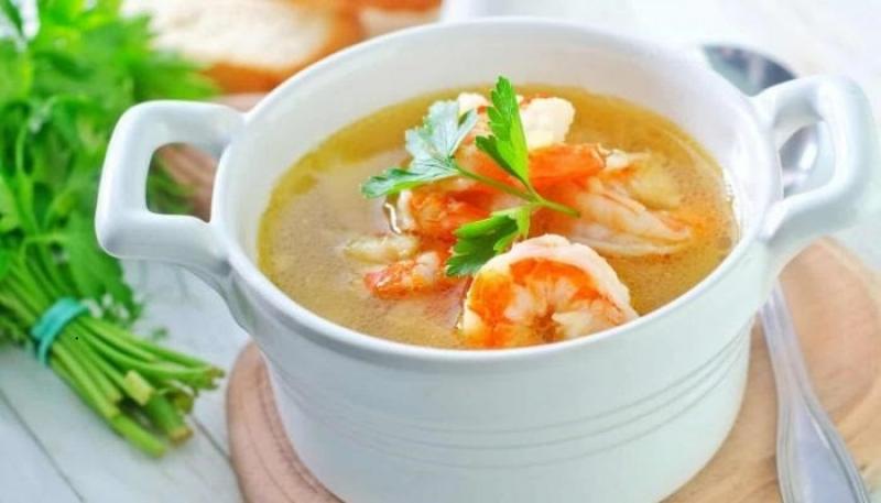 طريقة عمل شوربة الجمبري المسلوق