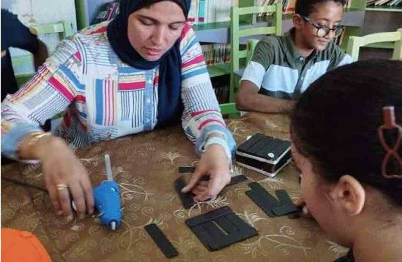 ورشة عمل لإعادة تدوير بواقي قطع مكن الليزر لذوي الهمم بالغردقة | صور