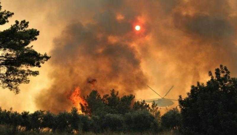 إخلاء 10 منازل بسبب حريق غابات في أنطاليا التركية