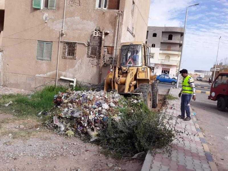 رفع 134 طن قمامة ومخلفات من شوارع شبراخيت بالبحيرة