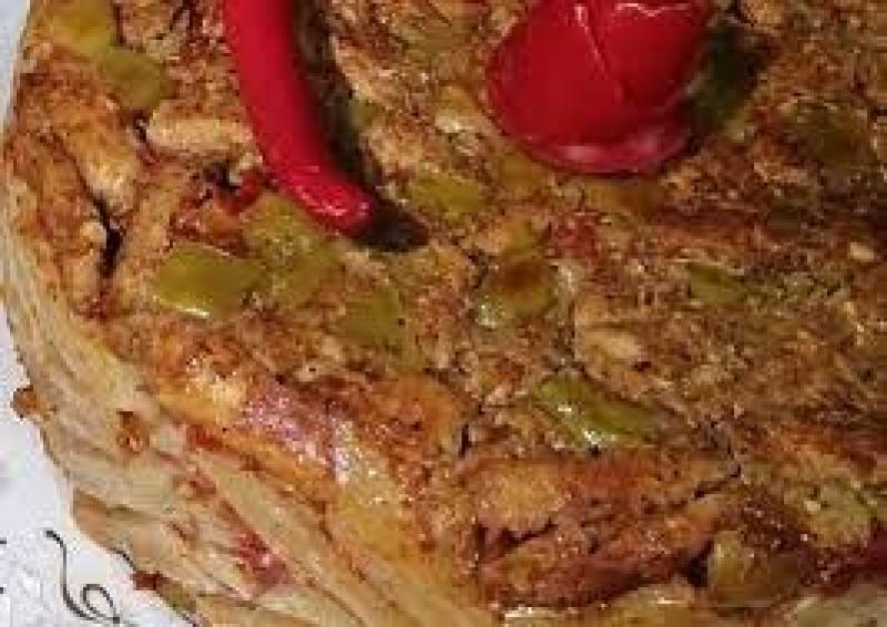 طريقة عمل طاجن مكرونة بالفراخ