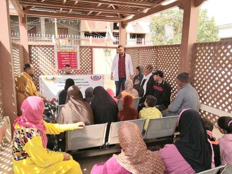 فحص 1330 مواطنا في قرية جمصة غرب بدمياط