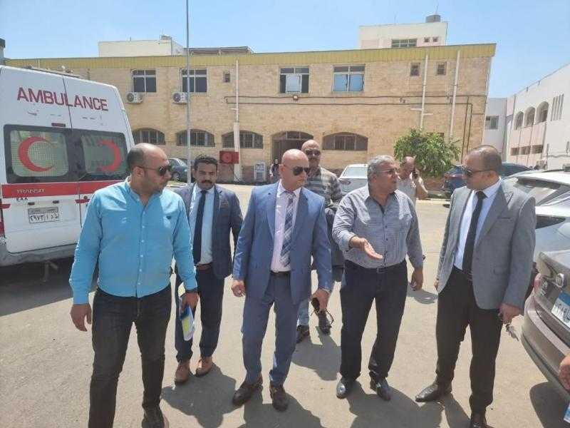 بعد معاينة موقع حريق مستشفى دمياط الجامعي.. 3 قرارات هامة للنيابة الإدارية